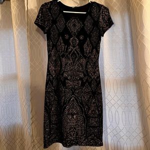 Jump, black rainbow glittery, small size dress